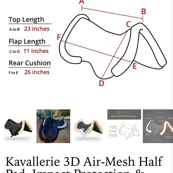 Barely used Kavallerie half pad. - Picture 4 of 4